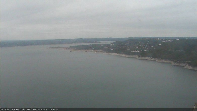 Lake Travis webcam, October 24, 2020 11:00 AM CT