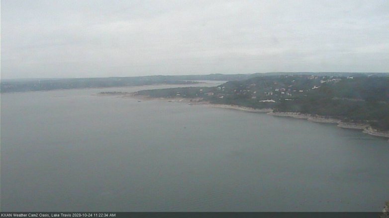 Lake Travis webcam, October 24, 2020 11:25 AM CT