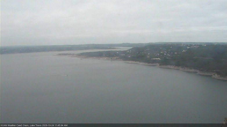 Lake Travis webcam, October 24, 2020 11:45 AM CT