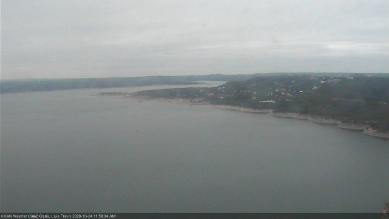 Lake Travis webcam, October 24, 2020 12:00 PM CT