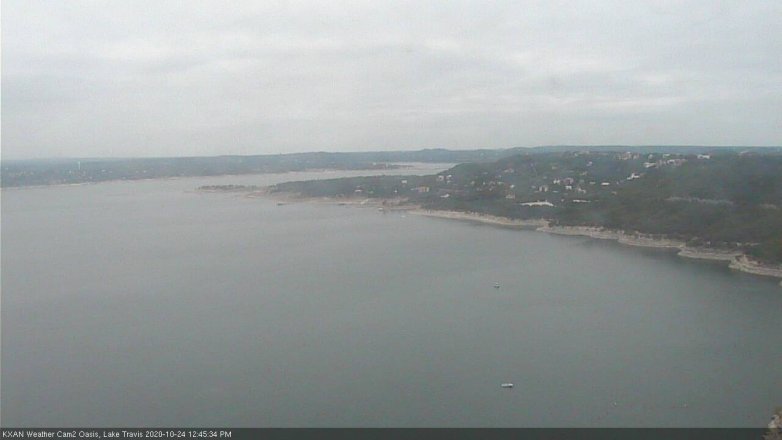 Lake Travis webcam, October 24, 2020 12:45 PM CT