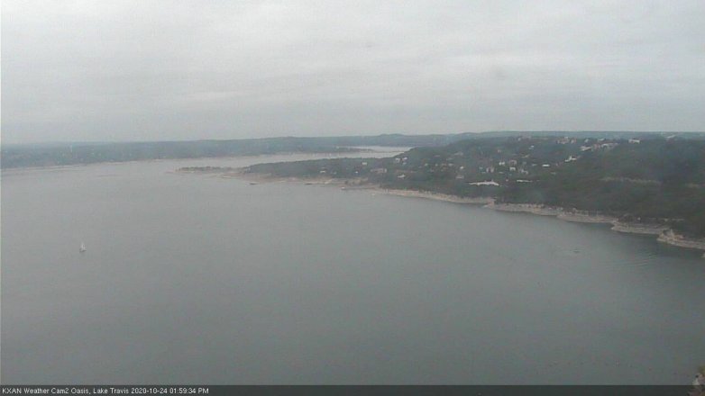 Lake Travis webcam, October 24, 2020 2:00 PM CT