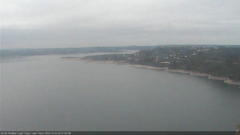 Lake Travis webcam, October 24, 2020 2:25 PM CT