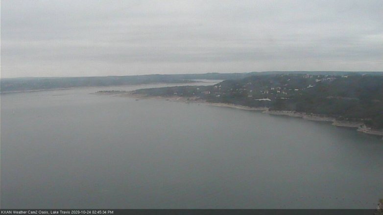 Lake Travis webcam, October 24, 2020 2:45 PM CT