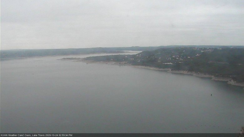 Lake Travis webcam, October 24, 2020 3:00 PM CT