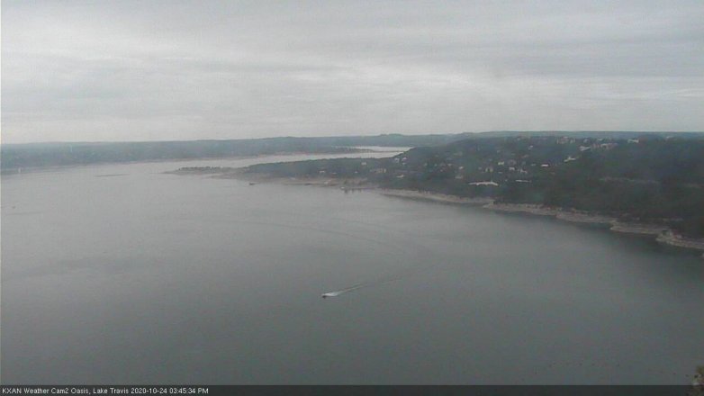 Lake Travis webcam, October 24, 2020 3:45 PM CT