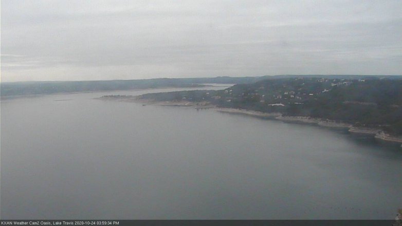 Lake Travis webcam, October 24, 2020 4:00 PM CT