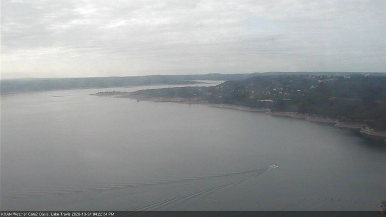 Lake Travis webcam, October 24, 2020 4:25 PM CT