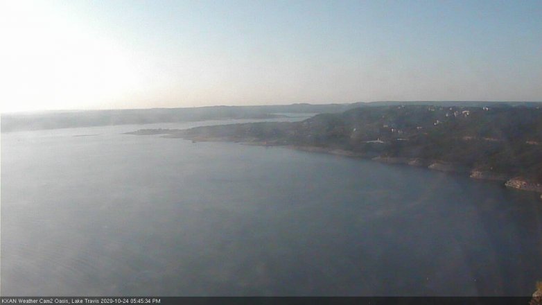 Lake Travis webcam, October 24, 2020 5:45 PM CT