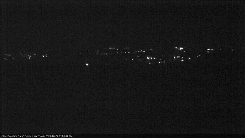 Lake Travis webcam, October 24, 2020 8:00 PM CT