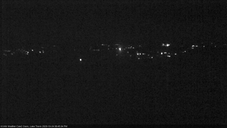 Lake Travis webcam, October 24, 2020 8:45 PM CT