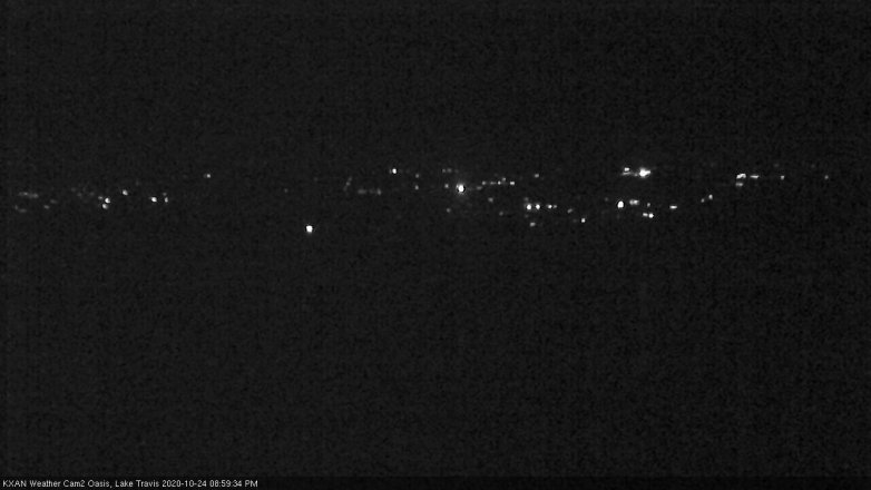 Lake Travis webcam, October 24, 2020 9:00 PM CT