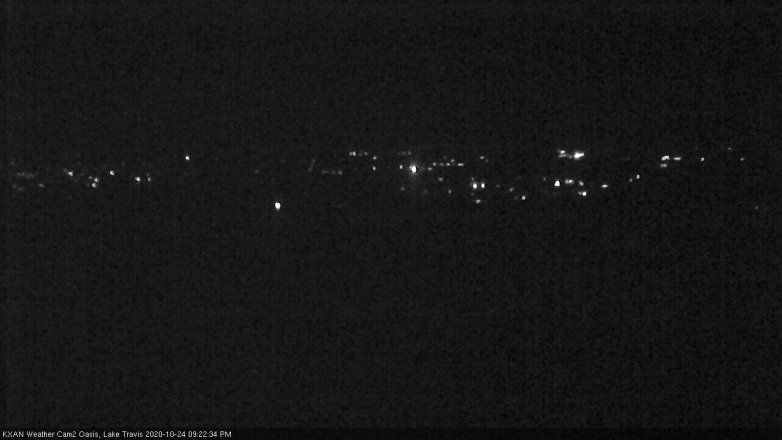 Lake Travis webcam, October 24, 2020 9:25 PM CT
