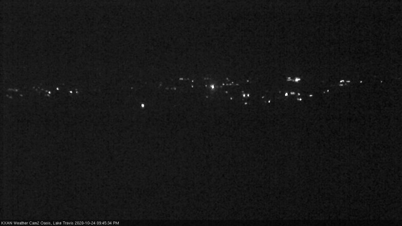 Lake Travis webcam, October 24, 2020 9:45 PM CT