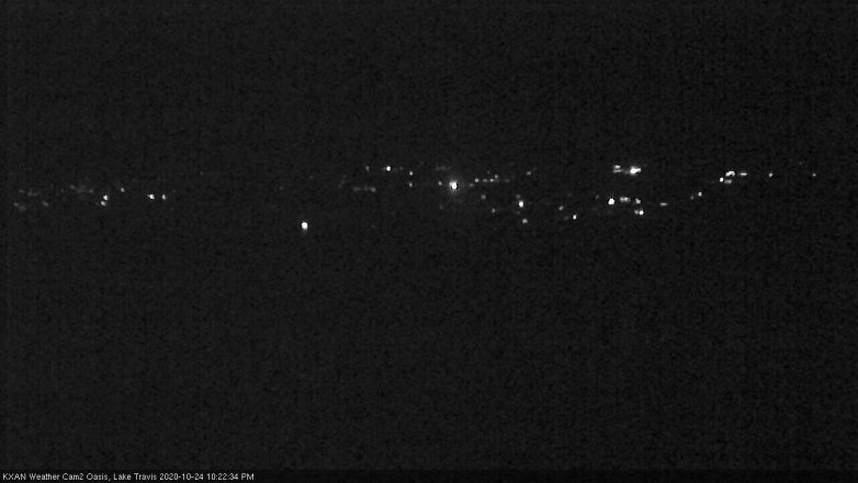 Lake Travis webcam, October 24, 2020 10:25 PM CT