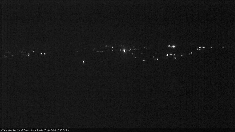 Lake Travis webcam, October 24, 2020 10:45 PM CT