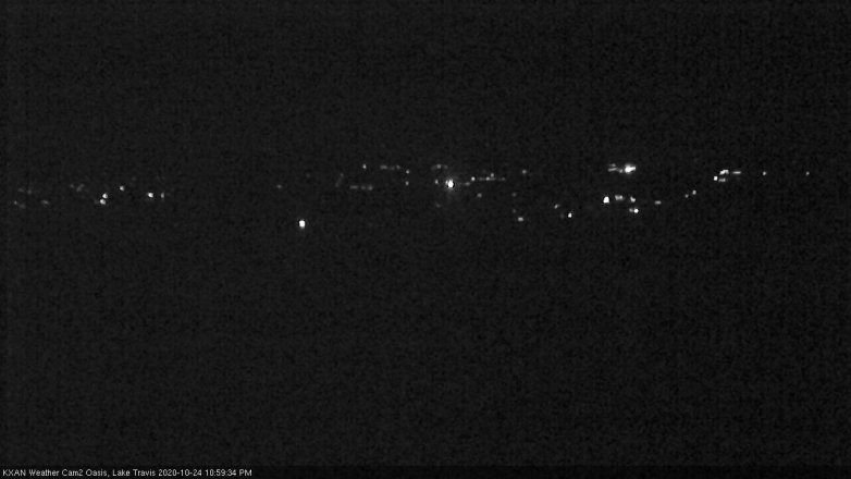 Lake Travis webcam, October 24, 2020 11:00 PM CT
