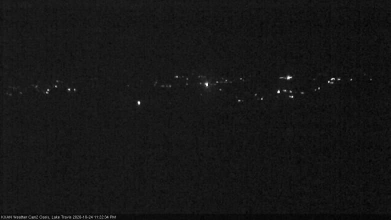 Lake Travis webcam, October 24, 2020 11:25 PM CT