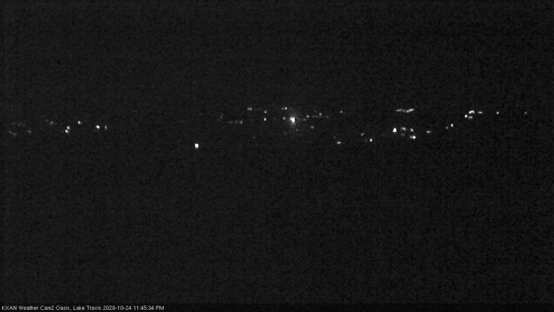 Lake Travis webcam, October 24, 2020 11:45 PM CT