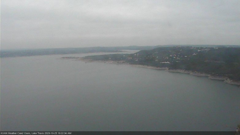 Lake Travis webcam, October 25, 2020 10:25 AM CT