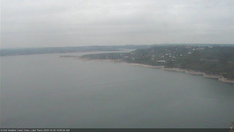 Lake Travis webcam, October 25, 2020 11:00 AM CT