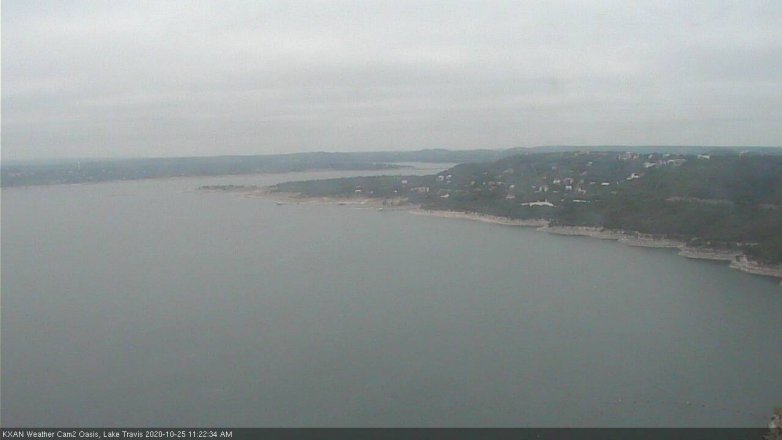 Lake Travis webcam, October 25, 2020 11:25 AM CT