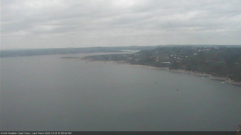 Lake Travis webcam, October 25, 2020 2:00 PM CT