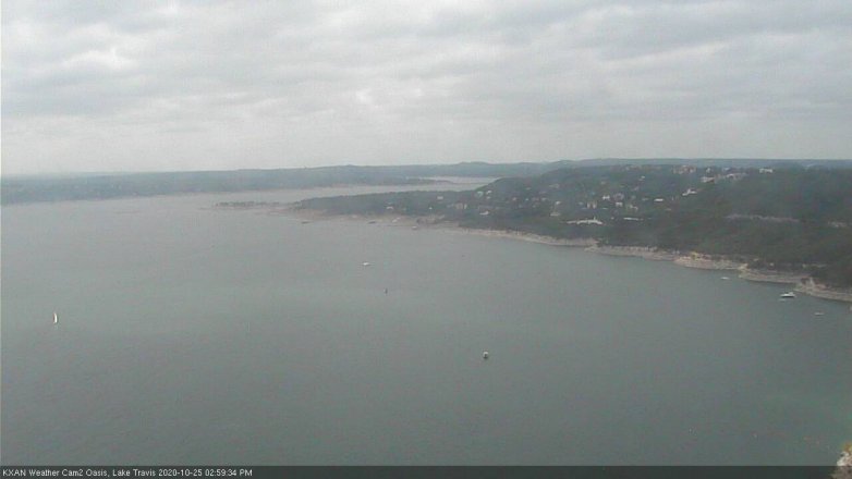 Lake Travis webcam, October 25, 2020 3:00 PM CT