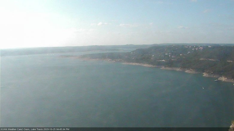 Lake Travis webcam, October 25, 2020 4:45 PM CT