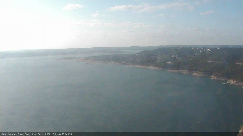 Lake Travis webcam, October 25, 2020 5:00 PM CT
