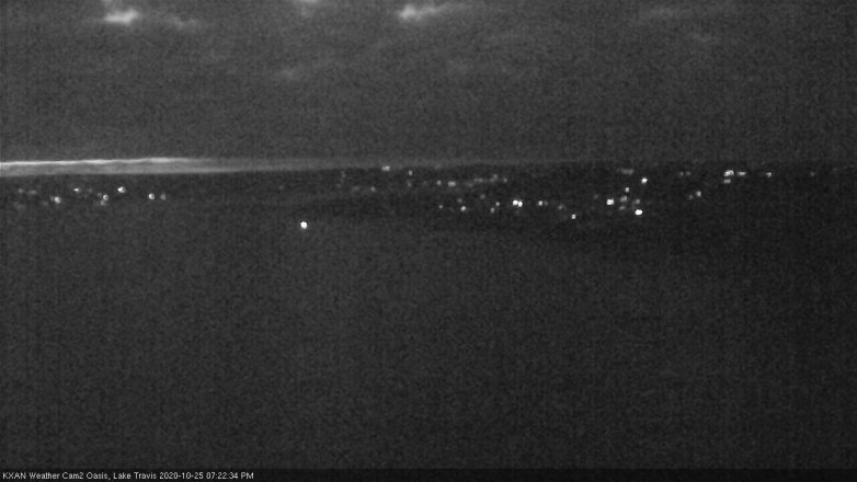 Lake Travis webcam, October 25, 2020 7:25 PM CT