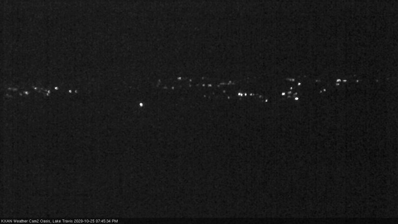 Lake Travis webcam, October 25, 2020 7:45 PM CT
