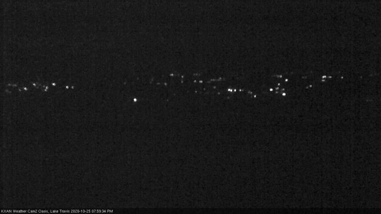Lake Travis webcam, October 25, 2020 8:00 PM CT