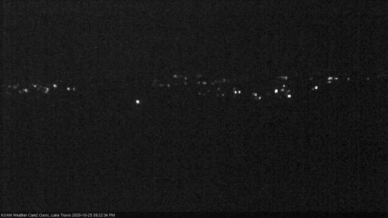 Lake Travis webcam, October 25, 2020 9:25 PM CT