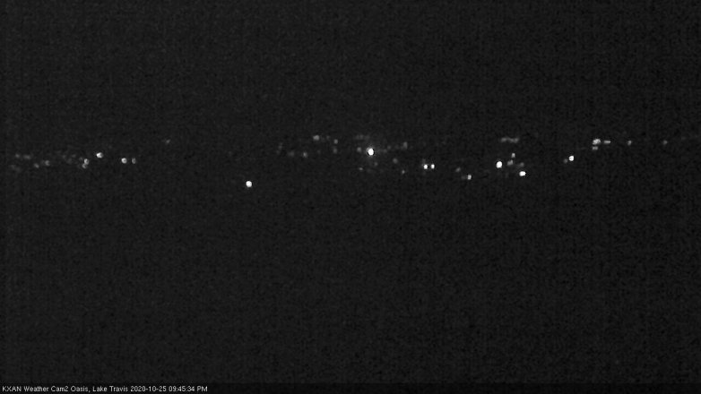 Lake Travis webcam, October 25, 2020 9:45 PM CT