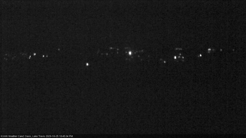 Lake Travis webcam, October 25, 2020 10:45 PM CT