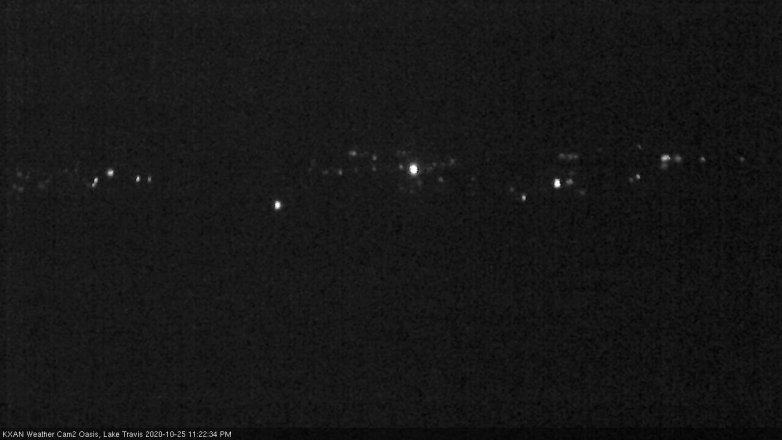 Lake Travis webcam, October 25, 2020 11:25 PM CT
