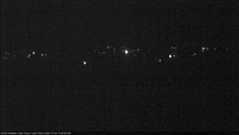 Lake Travis webcam, October 25, 2020 11:45 PM CT