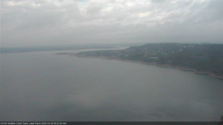 Lake Travis webcam, October 26, 2020 9:25 AM CT