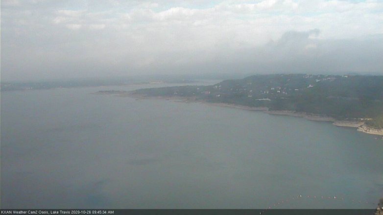 Lake Travis webcam, October 26, 2020 9:45 AM CT