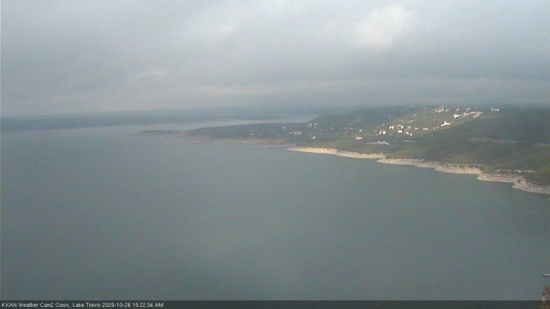 Lake Travis webcam, October 26, 2020 10:25 AM CT