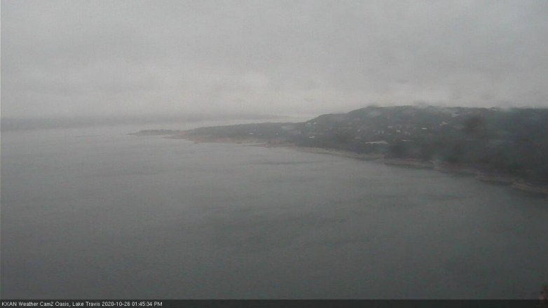 Lake Travis webcam, October 26, 2020 1:45 PM CT