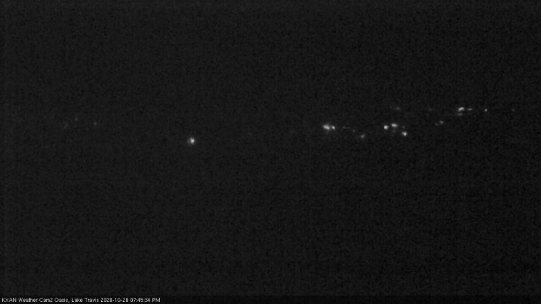 Lake Travis webcam, October 26, 2020 7:45 PM CT