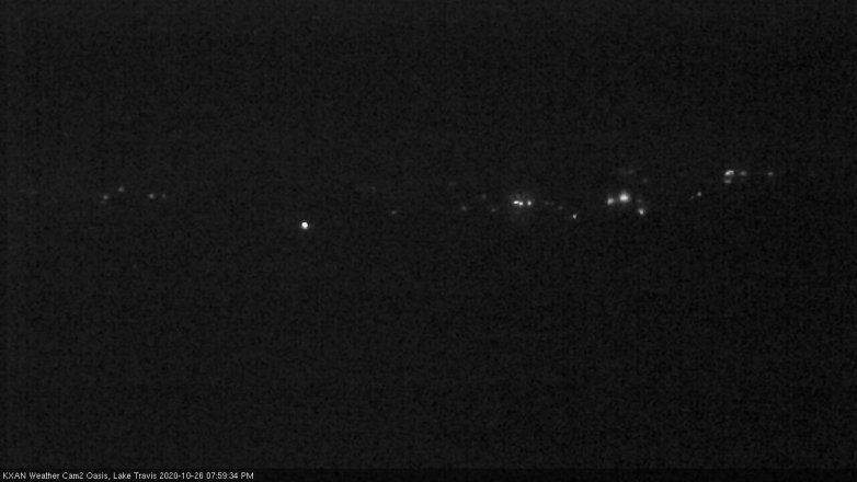 Lake Travis webcam, October 26, 2020 8:00 PM CT