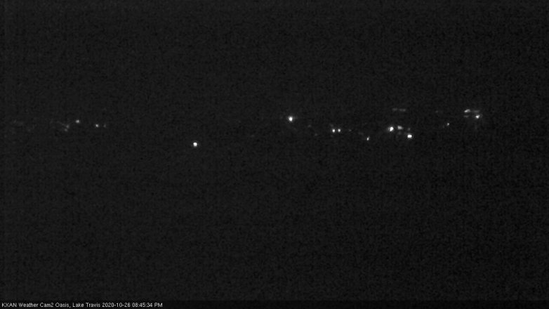 Lake Travis webcam, October 26, 2020 8:45 PM CT