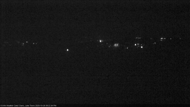 Lake Travis webcam, October 26, 2020 9:25 PM CT