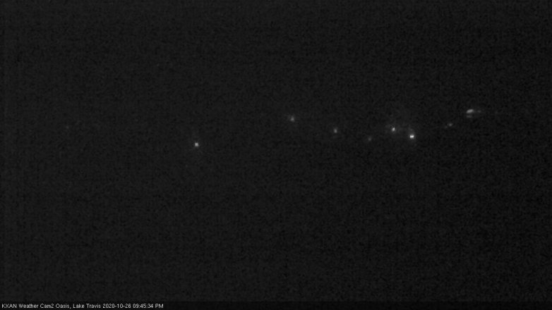 Lake Travis webcam, October 26, 2020 9:45 PM CT