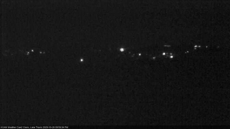 Lake Travis webcam, October 26, 2020 10:00 PM CT