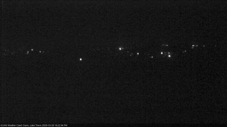 Lake Travis webcam, October 26, 2020 10:25 PM CT