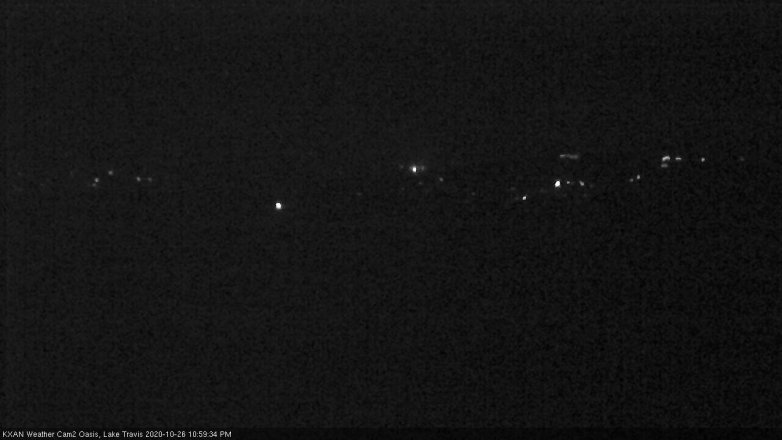 Lake Travis webcam, October 26, 2020 11:00 PM CT